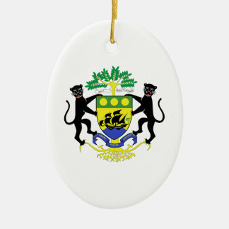 Gabun-Wappen Keramikornament