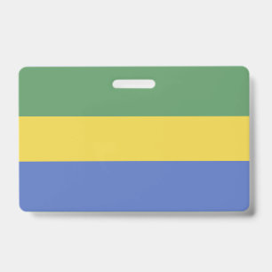 Gabunische Flagge Ausweis