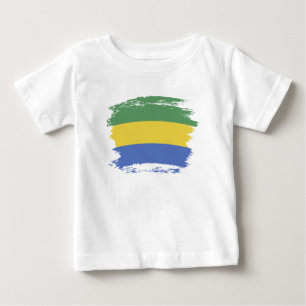 Gabunische Flagge Baby T-shirt