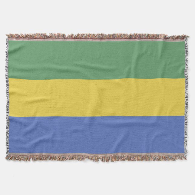 Gabunische Flagge Decke (Vorderseite)