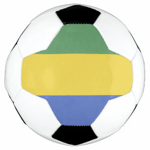 Gabunische Flagge Fußball