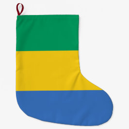 Gabunische Flagge (Gabun) Großer Weihnachtsstrumpf