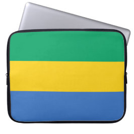 Gabunische Flagge (Gabun) Laptopschutzhülle