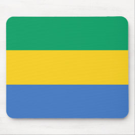 Gabunische Flagge (Gabun) Mousepad