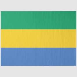 Gabunische Flagge (Gabun) Seidenpapier