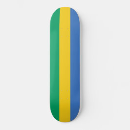 Gabunische Flagge (Gabun) Skateboard