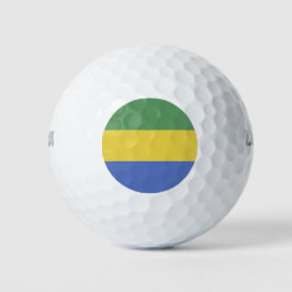 Gabunische Flagge Golfball