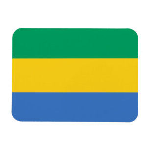 Gabunische Flagge Magnet