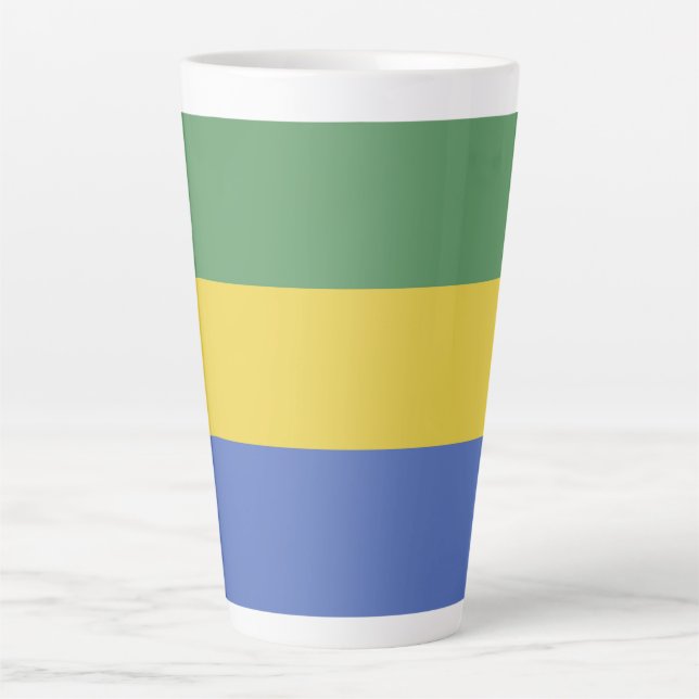 Gabunische Flagge Milchtasse (Vorderseite)