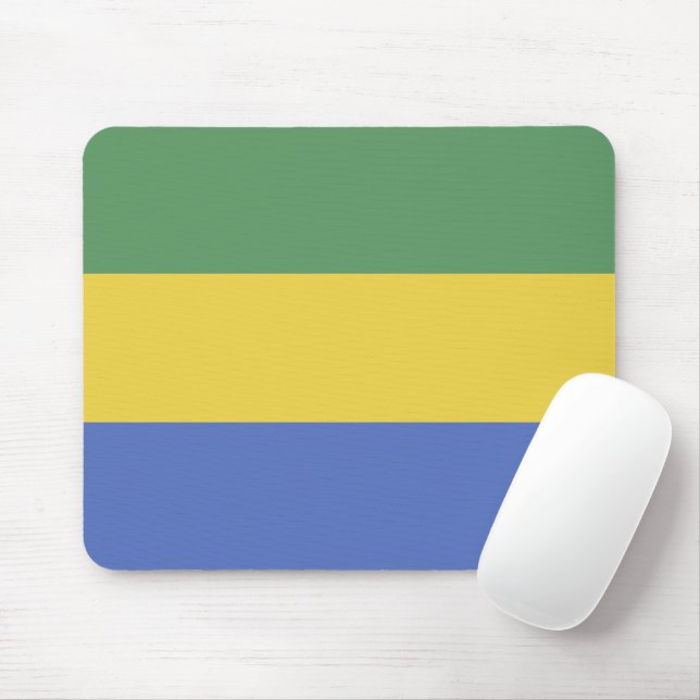 Gabunische Flagge Mousepad (Mit Mouse)