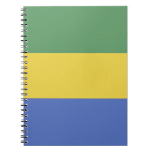 Gabunische Flagge Notizblock