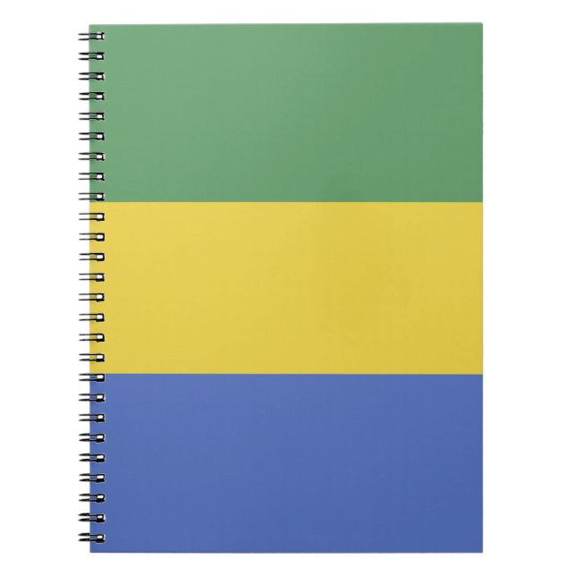 Gabunische Flagge Notizblock (Vorderseite)