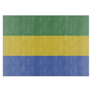 Gabunische Flagge Schneidebrett