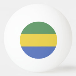 Gabunische Flagge Tischtennisball
