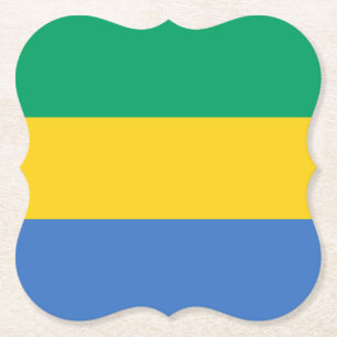 Gabunische Flagge Untersetzer