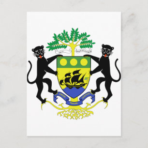 Gabunische Wappendecke Postkarte