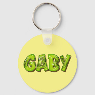 Gaby Name Kiwi Design Schlüsselanhänger