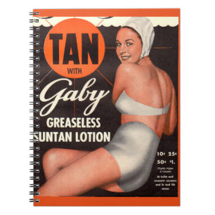 Gaby Suntan Lotion and Notizblock