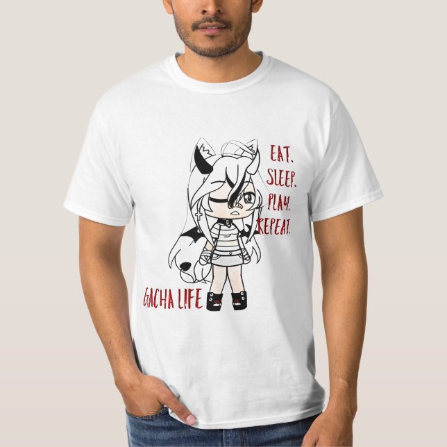 Gacha-Videospiele T-Shirt (Vorderseite)