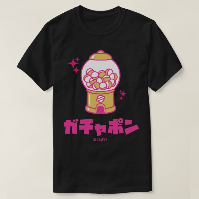 Gachapon Kapselspielzeugmaschine T-Shirt (Design vorne)