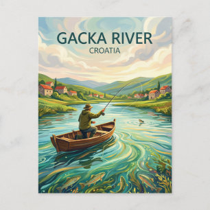 Gacka-Fluss Kroatien Postkarte