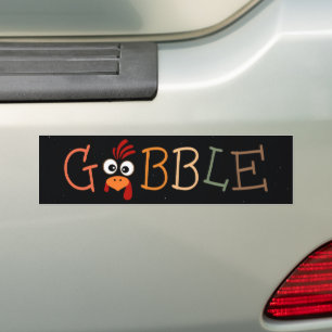 Gackere bis du wackelst Lustiges Erntedankfest Autoaufkleber