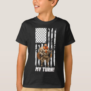 Gackern Gackern Ich bin dran Lustige USA-Flagge  T-Shirt