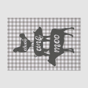 Gackern Quiek Muhen Huhn Kuh Schwein Bauernhaus La Seidenpapier