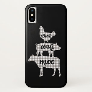 Gackern Quieken Muhen Huhn Kuh Schwein Bauernhof Case-Mate iPhone Hülle