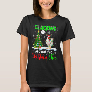 Gackern um den Weihnachtsbaum Santa Rentier Chic T-Shirt