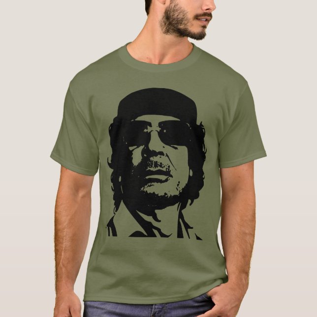 Gaddafi transparent T-Shirt (Vorderseite)