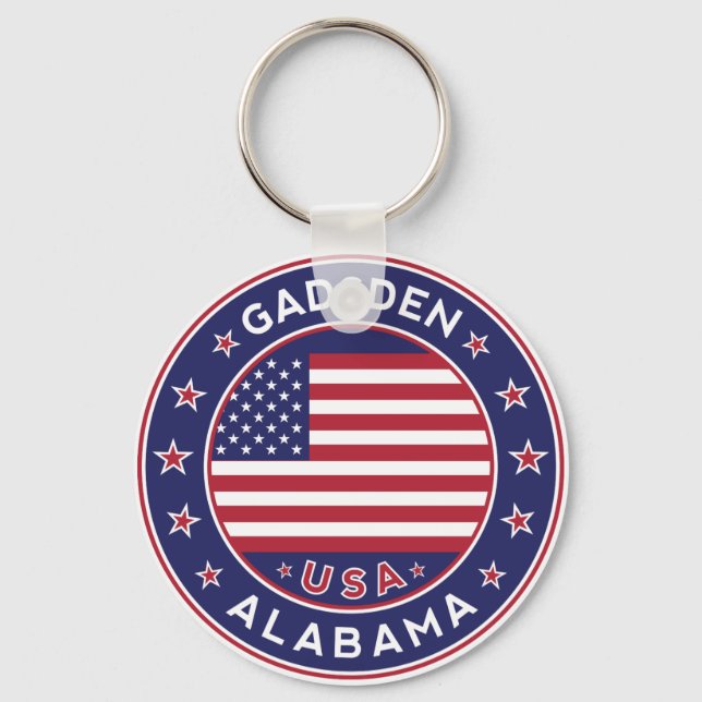 Gadsden, Alabama Schlüsselanhänger (Vorderseite)