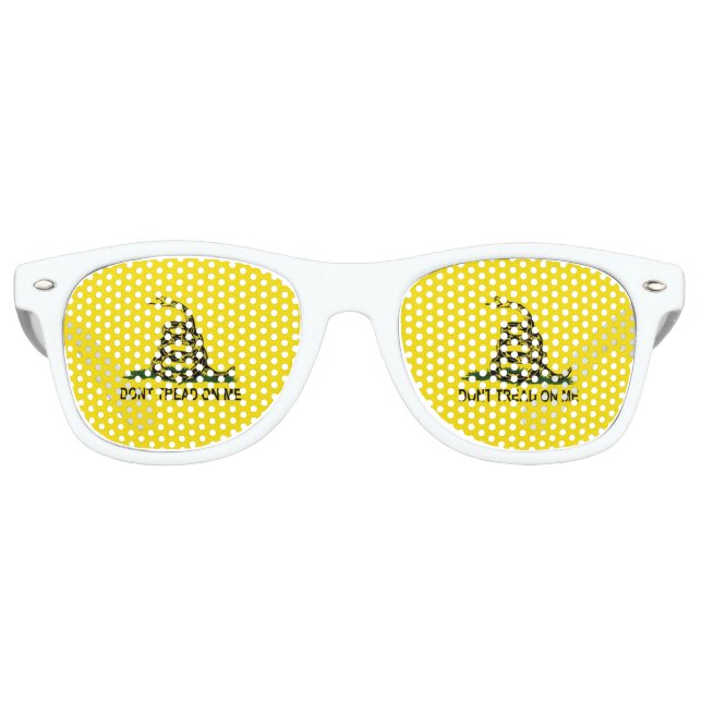 Gadsden Flag Coiled Snake Partybrille (Vorderseite)
