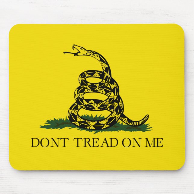 Gadsden Flag (Don't Tread on Me) (American Snake) Mousepad (Vorne)