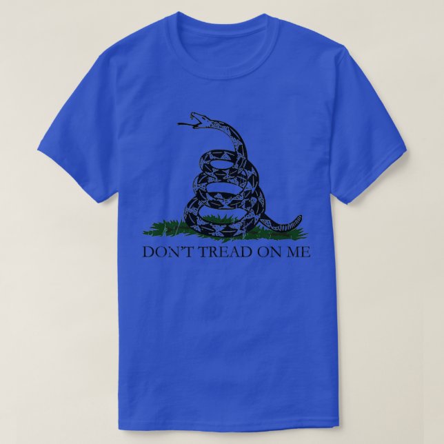 Gadsden Flag DONT TREAD ON ME Gasden Culpeper Coi T-Shirt (Design vorne)