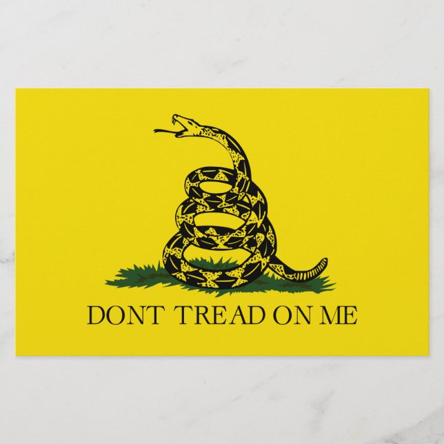Gadsden Flag (Don't Tread on Me) (Schlangenflagge) Briefpapier (Vorderseite)