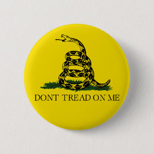 Gadsden Flag (Don't Tread on Me) (Schlangenflagge) Button