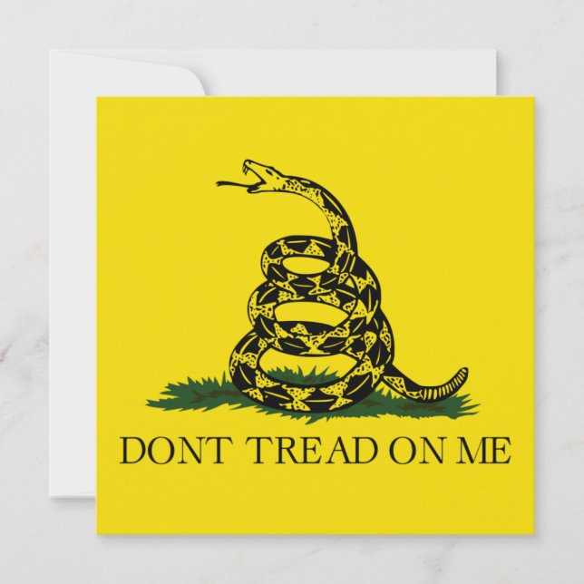 Gadsden Flag (Don't Tread on Me) (Schlangenflagge) Karte (Vorderseite)