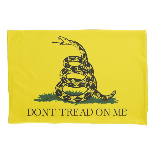 Gadsden Flag (Don't Tread on Me) (Schlangenflagge) Kissenbezug (Vorderseite-Links)