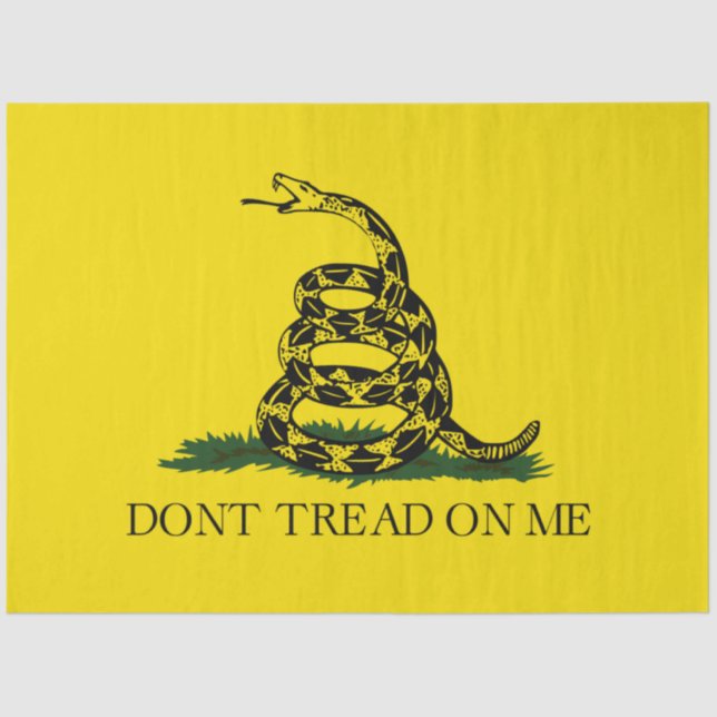 Gadsden Flag (Don't Tread on Me) (Schlangenflagge) Seidenpapier (Vorderseite)
