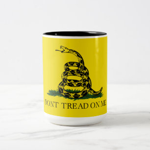 Gadsden Flag (Don't Tread on Me) (Schlangenflagge) Zweifarbige Tasse