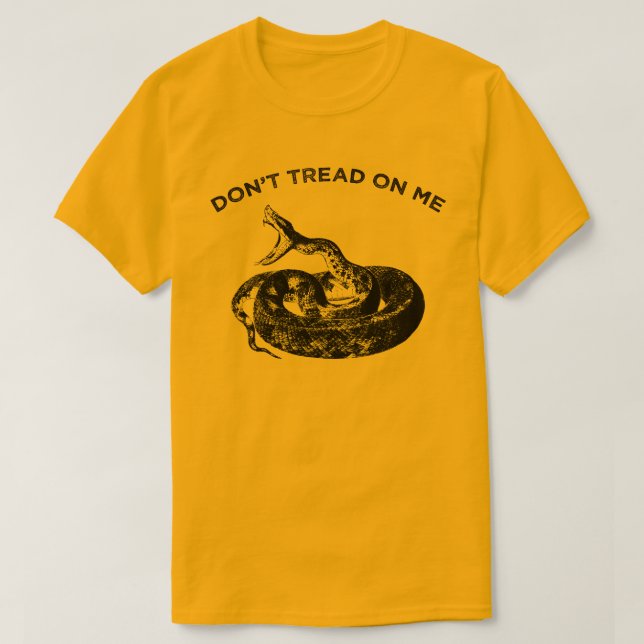 Gadsden Flag DONT TREAD ON ME T-Shirt (Design vorne)