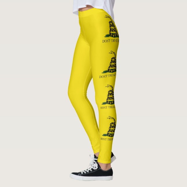 Gadsden Flag (Don't Tread on Me) (USA Snake Flag) Leggings (Links)