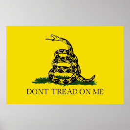Gadsden Flag (Don't Tread on Me) (USA Snake Flag) Poster