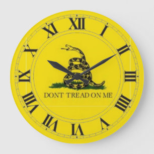 Gadsden Flag (Don't Tread on Me) Wall-Uhr Große Wanduhr