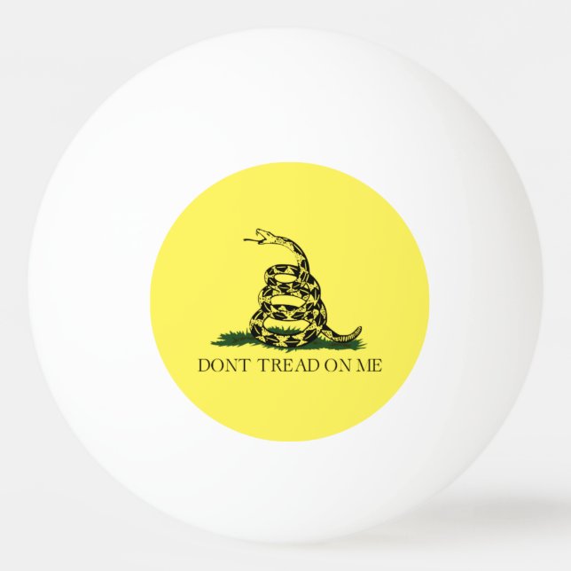 Gadsden Flag Ping Pong Ball Tischtennisball (Vorderseite)