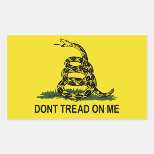 Gadsden Flag Rechteckiger Aufkleber