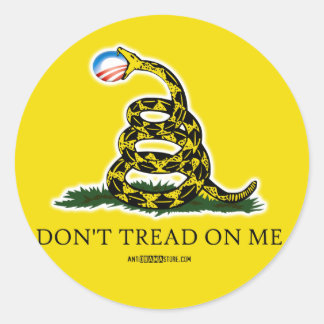 Gadsden Flag Runder Aufkleber