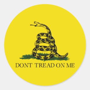Gadsden Flag Runder Aufkleber