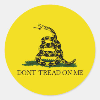 Gadsden Flag Runder Aufkleber
